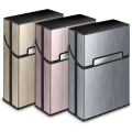 Miniatyrbild 1 av 5: 3st case för män cigarettlådahållare dam aluminium P