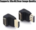 HDMI-adapter 90 grader och 270 grader vinklad HDMI-kontakt höger A