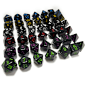 Miniatyrbild 6 av 11: 7 st DND-polyedriska tärningar RPG-tärningar för fängelsehålor-och-drakar, Pathfinder-MTG, D&D-rollspel, set Red