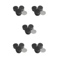 Miniatyrbilde 3 av 5: 1/2/3/5 Erstatningsputer for elektrisk fotfil Effektiv og 25mm 240Grit 50 pcs 5PCS