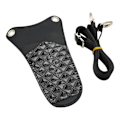 Miniatyrbillede 3 af 5: 1/2/3/5 saks taske PU-læder med justerbar skulderrem Black 1 Pc