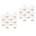 Miniatyrbild 10 av 11: Hexagon akryl bordsnummerskylt med hållare Kit Event Festskyltar Tillbehör för jul Baby Shower Party Dekoration null - A