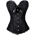 Miniatyrbillede 1 af 4: Jacquard vest shapewear, stropløs korset Black M