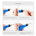 Miniatyrbild 3 av 7: Mini elektrisk nagellacksmaskin elektrisk nagelfil gyllene Plug