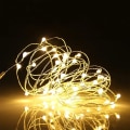 Miniatyrbilde 2 av 5: LED String Light Utendørs 10m 20m Fjernkontroll Timing Batteri USB Hage Fairy Light For Hjemmefest Juledekorasjon White 20M 200LED
