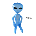 Miniatyrbillede 1 af 5: Bøjelige Alien Figurer Fleksible Mænd Fødselsdagsfest favoriserer til Blue