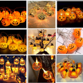 Miniatyrbild 5 av 5: Pumpkin String Lights med fjärrkontroll, höstdekorationsljus 1.5 meters 10 lights
