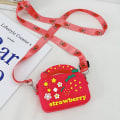 Miniatyrbillede 4 af 5: Børnetaske, Små piger Søde frugtpunge med skulderrem Crossbody Skuldertaske Legetøj Gaver NO:7
