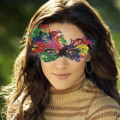 Miniatyrbilde 4 av 5: Maskerade maske for kvinner Party Evening Mask Bar Kostymer color