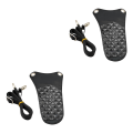 Miniatyrbilde 4 av 5: 1/2 sakseveske PU-lær med justerbart skulderbelte Black 2PCS