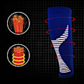 Miniatyrbild 3 av 11: Sport Kompression Vad ärmar Benstrumpa för unisex löpare Shin Splint Varicose Red M