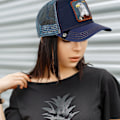 Miniatyrbild 4 av 5: Farm Animal Trucker justerbar cap Mesh Style för män W Goat Gray