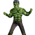 Miniatyrbillede 1 af 2: Hulk Avengers Halloween rollespilsdragt til børn