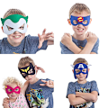 Miniatyrbillede 2 af 4: 32 pakker Superhelte Masker Party Favors til Børn Filt og Elastik