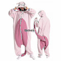Miniatyrbild 3 av 3: Halloween Onesie För Vrouwen Mannen Vuxna Barn Djur Kigurumis Pyjamas Tecknad Pyjamas Hemkläder Ko Mewtwo Onesie