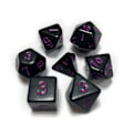 Miniatyrbild 7 av 11: 7 st DND-polyedriska tärningar RPG-tärningar för fängelsehålor-och-drakar, Pathfinder-MTG, D&D-rollspel, set Blue