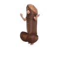 Miniatyrbillede 1 af 2: Oppustelig penis kostume sort voksen Taille Unique