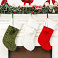 Miniatyrbild 1 av 5: 3 st juldekorationer Tjocka Vita Ullstrumpor Stickad Ull Hotell Hemma Julstrumpor 18*40*22cm
