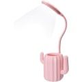 Miniatyrbillede 1 af 5: Skrivebordslampe til børn, sengelampe med USB dæmpbar, læselampe 3 lysstyrkeniveauer med trykknap og penholder (rosa) NO:3