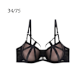 Miniatyrbillede 4 af 5: Dame BH Mesh Undertøj Deep-V Push Up Brystholder 34/75AB