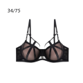 Pikkukuva 4 / 5: Naisten rintaliivit Mesh-alusvaatteet Deep-V Push Up -rintaliivit 34/75AB
