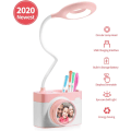Miniatyrbillede 1 af 5: Skrivebordslampe til børn, øjenvenlig læselampe med penholder, USB-opladelig bordlampe, dæmpbar sengelampe med berøringssensor NO:1