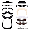 Miniatyrbild 5 av 6: 36-delar självhäftande mustasch klibbiga skägg som en perfekt 36pcs