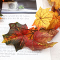 Miniatyrbild 3 av 5: Halloween LED Höst Höst Lönnlöv Garland hängande dekorationer maple leaf