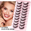 Miniatyrbild 3 av 11: 10 Par Mink Ögonfransar 3D Mink Fransar Tjocka Handgjorda Helremsa Fransar Grymhetsfria Mink Fransar Lösögonfransar Makeup C