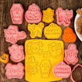 Miniatyrbilde 3 av 5: Halloween Cookie Cutter Sett - 8 stk plastformer