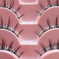 Miniatyrbild 10 av 11: lear-Band lösögonfransar at-Eyes Wispy Natural Faux Mink Fransar Lätt volym Korta falska ögonfransar Manga Fransar C