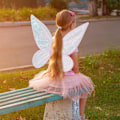 Miniatyrbilde 7 av 8: Fairy Wings Dress-Up - Alv - Fevinger - Halloween Grön
