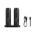 Miniatyrbild 4 av 5: 1/2/3 Electronic Pepper Mill USB Uppladdningsbar Justerbar Double with base 1Set
