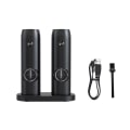 Pikkukuva 4 / 5: 1/2/3 Elektroninen pippurimylly USB Ladattava Säädettävä Double with base 1Set