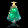 Pikkukuva 4 / 10: vidaXL Muovikuusi LED-valoilla valkoinen 64 cm valokuitu Vit