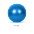 Miniatyrbillede 2 af 5: Ekstra tyk yogabold træningsbold, til balance, stabilitet, graviditet, hurtigpumpe medfølger 65cm blue