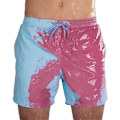 Miniatyrbillede 3 af 3: Magiske Farveskiftende Strandshorts Herre Badebukser Badetøj Q Pink 2XL