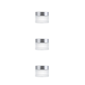 Miniatyrbillede 1 af 5: 1/2/3/5 Multipurpose Mat Kosmetisk Ansigtskrukke - Holdbar og silvery 100g,1 3PCS