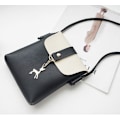Miniatyrbild 2 av 5: Mini Crossbody-väska för tjej med hänge, PU-läder Crossbody-väska med rem Mobilväska Axelväskor för barn NO:2