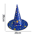 Miniatyrbild 2 av 5: Häxhatt Halloween kostym Wicked Witch Accessoar blue