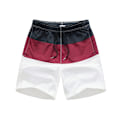Pikkukuva 1 / 5: 1/2/3/5 Hengittävät ja tyylikkäät miesten shortsit - kesään Wine Red and Black L,1 1 Pc