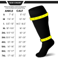 Miniatyrbilde 2 av 5: Kompresjonsstrømper - Plus Size - 20-30 mmHg - Unisex - Ekstra bred legg HI - Opak, lukket tå - Svart/7X-stor