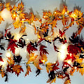 Miniatyrbild 1 av 2: LED-ljus Höst Lönnlöv Garland Halloween Juldekor yellow with light
