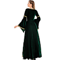 Pikkukuva 2 / 4: Keskiaikainen renessanssimekko Halloween naisille L green
