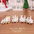 Miniatyrbillede 6 af 8: Juledekorationer Jul Trætog Børnehave Ferie Julegaver Juledekoration Gave New style white train