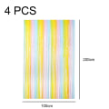 Miniatyrbild 2 av 5: 4-pack regnbågsfransgardin, bröllop, födelsedag, Vertical bar gradient 2m