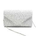 1 st spets satin aftonväska, förvaringsväska, crossbody-väska
