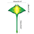Miniatyrbild 4 av 5: 1,5 m triangulär Long Tail Kite Outdoor Backyard Game Lätt att flyga Red