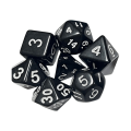 Miniatyrbild 11 av 11: 7 st DND-polyedriska tärningar RPG-tärningar för fängelsehålor-och-drakar, Pathfinder-MTG, D&D-rollspel, set Yellow