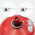 Miniatyrbilde 4 av 5: Sylindertankadapter med O-ring Barbeque drivstoffbeholder